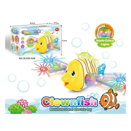 Clownfish Multifunctional Electric Toy with Sound & 3D Flashing Light