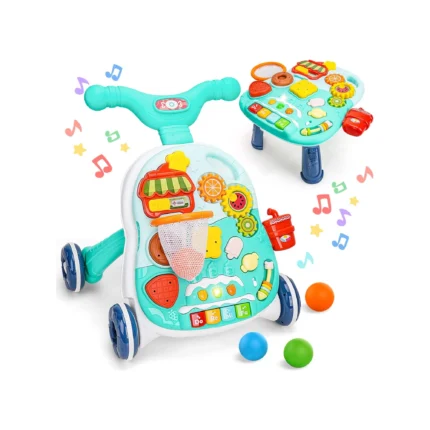 Huanger 2 in 1 Learning Activity & Stand Walker For Baby